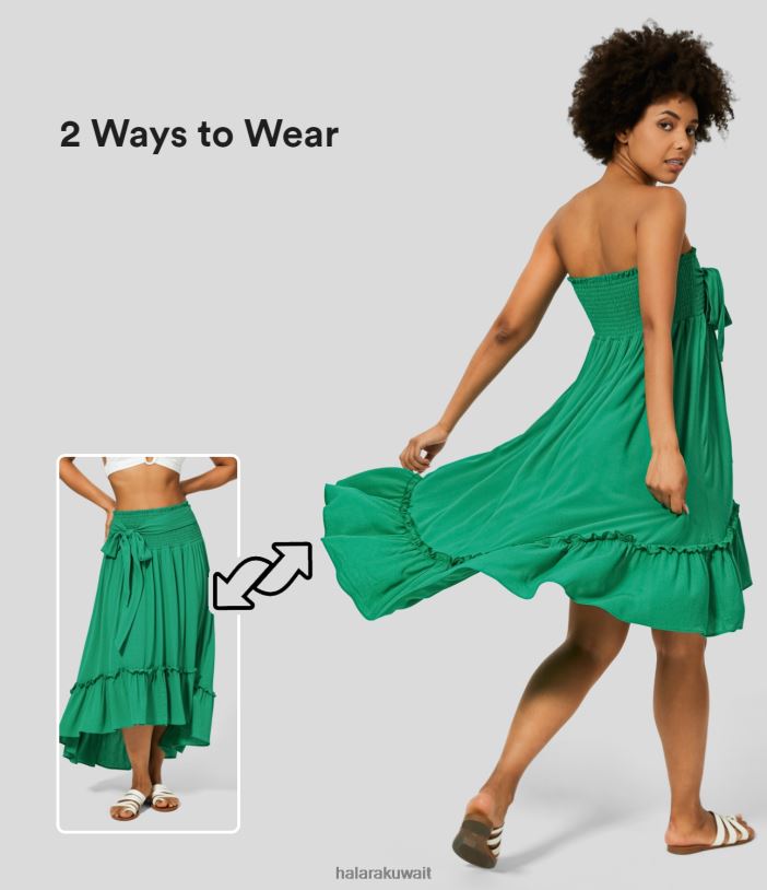 ملابس ببغاء TDP4N1189 نحيف Halara فستان كاجوال متوسط الطول مكشكش بدون ظهر وربطة عنق أمامية عالية ومنخفضة ملابس ببغاء TDP4N1189 نحيف Halara فستان كاجوال متوسط الطول مكشكش بدون ظهر وربطة عنق أمامية عالية ومنخفضة