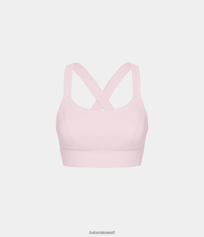 ملابس رياضية شبشب الباليه TDP4N1588 نحيف Halara حمالة صدر رياضية لليوجا بدعم منخفض ورقبة على شكل حرف U بدون ظهر متقاطعة وقابلة للتعديل