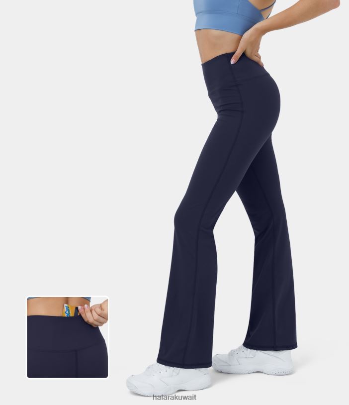 ملابس رياضية معطف طاووس TDP4N349 نحيف Halara Softlyzero طماق اليوغا مضيئة عالية الخصر مع حزام خصر خلفي وجيب