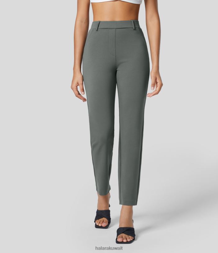 ملابس سيدونا حكيم TDP4N436 نحيف Halara بنطلون مدبب بجيب خلفي عالي الخصر