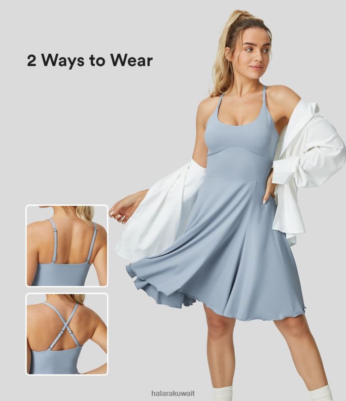 ملابس رياضية الضباب الأزرق TDP4N861 نحيف Halara فستان رقص نشط بدون ظهر وحزام قابل للتعديل والإزالة ملابس رياضية الضباب الأزرق TDP4N861 نحيف Halara فستان رقص نشط بدون ظهر وحزام قابل للتعديل والإزالة