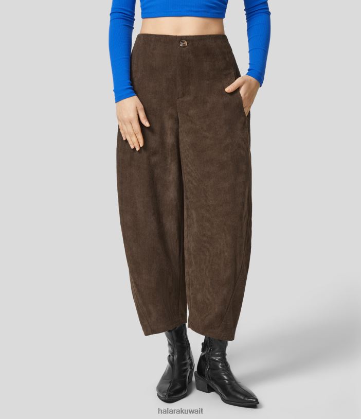 ملابس demitasse TDP4N56 نحيف Halara بنطلون رياضي كاجوال بخصر عالٍ وسحاب وجيب جانبي